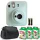 FUJIFILM INSTAX MINI 12 Instant Film Camera Mint Green + 3x Mini Instax Film Kit