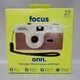 Onn Focus Reusable 35mm Camera with Flash + Film + Battery Included - Brown&trade;
