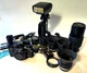 Olympus OM-2 Film Camera, lens, flash, grip, Pro System Complete Collection