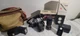 Canon AE-1 Program 35mm Film Camera + 2 Vivitar Lenses + Flash + Meter + Bag/Box
