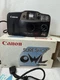 Canon SURE SHOT Owl Date 35mm Film Camera with Box And Manual Excellent