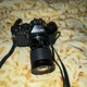 Ricoh KR-5 Super Black 35mm SLR Film Camera w/ Lens & Sunpak Auto 131S