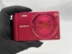 Sony DSC-WX300 Red 18.2MP Vintage CCD Camera 20x Zoom AF Lock Portable Tested