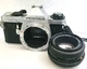 Pentax MV1 SLR Film Camera w SMC Pentax-M 50mm f/2 Lens Poor Condition