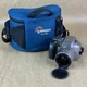Olympus IS-20 Quartzdate 35mm Film Camera W/ Lowepro Bag