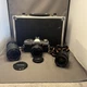 Minolta XG-7 Full Kit  3 Lenses, Camera Strap, Hard Case Carrying Case Tested