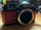 Vintage Yashica FX3 35mm Film SLR Camera with New Red Leatherette AS-IS