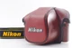 【 Near Mint+++ w/Strap 】 Nikon CF-22 Leather Case Brown for Nikon F3 From JAPAN