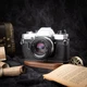 For Olympus Om10 Om20 Om30 Camera Bag Leather Dock Case Base Cover Shell black
