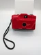 Vintage Red Akira PC-606 35mm Compact Camera With Strap - Looks Nice, Not Tested
