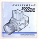 Hasselblad 2003FCW Instruction Manual