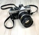 VTG OLYMPUS OM-2 SLR 35mm Film CAMERA w/ F-Zuiko 50mm f/1.8 Lens Strap UNTESTED