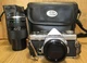 Olympus OM-2n 35mm SLR Camera & Olympus Zuiko 75-150mm Auto Zoom Lens, And Case