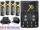 4 AA BATTERY & 110-240V CHARGER FOR OLYMPUS FE-47 SP-600UZ