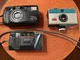 Lot of 3 vintage Camera for Parts Only Kodak Instatech Ricoh AF Pentax Zoom 70R