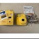 Fujifilm Instax Mini 8 Yellow with genuine strap (1 unit)  instant camera Japan