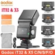 Godox iT32 TTL iFlash Speedlite & X5 C/N/S/F/O Trigger Hot Shoe Magnetic Mount