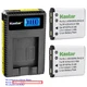 Kastar Battery LCD Charger for Olympus Li-42B Li-40B & Olympus FE-5000 Camera