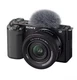 Sony Alpha ZV-E10 (ILCZV-E10L/B) Mirrorless Digital Camera & 16-50mm and SD card