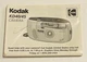 Kodak Camera 35mm KD40 KD45 28mm Ektanar Lens Panoramic Format MANUAL User Guide