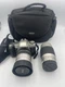 Pentax ZX-30 Film SLR Camera + Sigma 28-80mm Lens + Pentax 75-300mm Lens + Bag