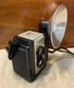 Vintage Argus 75 Seventy Five 620 Twin-Lens Reflex Camera W/Flash & Leather Case