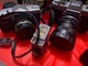 Vintage Ricoh 35 Flex & Yashica FX-2 Camera Lot w/ Accessories Untested/Parts