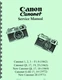 Canon Canonet 1.9, QL17 19 25, G-III 17 19, Canonet 28 Service & Repair Manual 