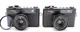 2x Yashica MG-1 vintage 35mm rangefinder camera, lens Yashinon 45mm 1:2.8