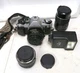 Canon AE-1 Program 35mm SLR Film Camera w/ 50mm, 28mm, & 128mm Lenses Tested