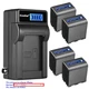 Kastar Battery LCD Wall Charger for Sony NP-QM91D & Sony Cyber-shot DSC-F707