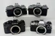 Vintage Cameras Lot Of 4 Minolta XG7 - XG9 And Olympus OMPC - OM10 Untested