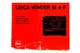  Leica Winder M 4-P Instructions #P-1036