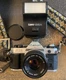 Canon AE-1 Program 35mm SLR Camera/FD 50mm f/1.8 Lens/Speedlite 188A Flash WORKS