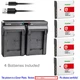 Kastar Battery Slim Dual Charger for Sony NP-BG1 NP-FG1 Sony Cyber-shot DSC-W150