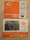 Agfa-gevaert Camera Instructions For Optima 500 SN And 160 A