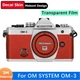 Mebont Decal Skin For OM SYSTEM OM-3 Sticker Vinyl Wrap Transparent Film OM3