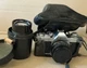 Canon AV-1 35mm Film Camera w/ 2 lenses 50mm & 135mm--Film Tested and works well