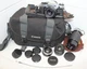 Canon AE-1 Program 35mm SLR Film Camera Bundle, 3x Lenses! GUC! 2x tele, caps, +
