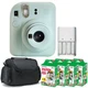 FUJIFILM INSTAX MINI 12 Instant Film Camera Mint Green + 4x Mini Instax Film Kit