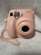 FUJIFILM INSTAX MINI 7S INSTANT FILM CAMERA - LIGHT PINK - WORKS GREAT