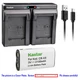 Kastar Battery Dual Charger for Pentax CR-V3 K100D Digital SLR K110D Digital SLR