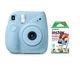 Fujifilm Instax Mini 7+ Instant Camera - Light Blue(10-pack Mini Film inculded)