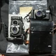 Lot of Yashica MAT-124 Camera, handle, Braun Battery Accessory, Chinon Auto 6001