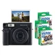 Fujifilm Instax Wide 400 Camera (Jet Black) + Instax Wide Instant Film 60 Sheets