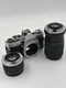 Olympus OM-1N Black 35mm SLR Film Camera With W 2 Vivitar Lenses Untested W Film