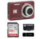 Kodak PIXPRO FZ55 Red 16MP Digital Camera 5X Optical Zoom 28mm Wide Angle Lens