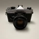 Fujica ST705 SLR Camera Black Silver with Fujinon 55mm f/1.8 Lens AS IS