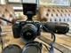 Minolta Maxxum 7000i 35mm SLR Film Camera 2 Lenses Telephoto Flash Vintage