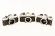 Lot of 3 Fujica 35mm Film Camera Bodies ST 705 AX-3 STX-1 for Parts Repair V24